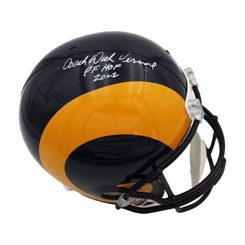 Dick Vermeil Autographed Los Angeles Rams Full Size VSR4 Replica Helmet - JSA