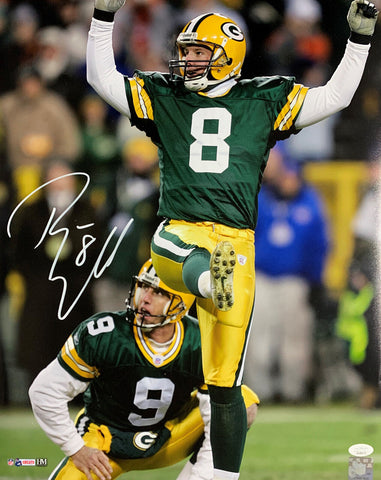 Packers Kicker RYAN LONGWELL Signed 16x20 Photo #1 AUTO - JSA