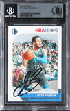 Mavericks Jalen Brunson Authentic Signed 2019 Hoops #42 Card BAS Slabbed