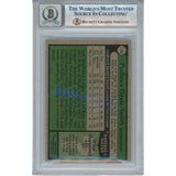 Ozzie Smith Autographed 1979 Topps #116 Slab Trading Card HOF Slab Beckett 53190