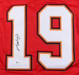 Keyshawn Johnson Signed Tampa Bay Buccaneers Jersey (Beckett Holo) 3xPro Bowl WR