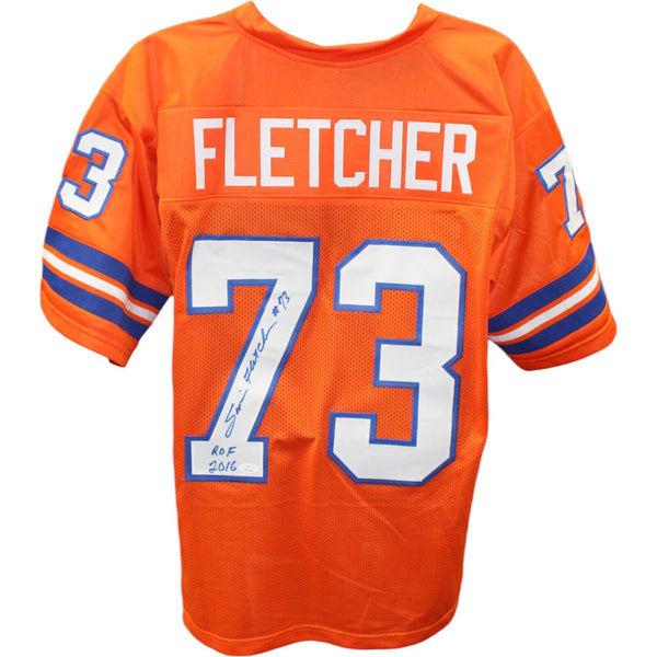 Simon Flethcer Autographed/Signed Orange Pro Style Jersey JSA 45416
