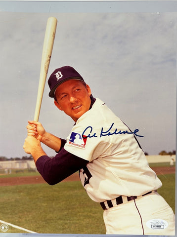 Al Kaline Autographed Detroit Tigers 8x10 Color Photo JSA COA
