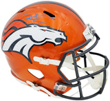 Russell Wilson Auto Broncos Flash Orange Full Size Rep Speed Helmet Fanatics