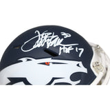 Terrell Davis Signed Denver Broncos AMP Mini Helmet HOF Beckett 42217