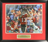 Mike Evans Signed Tampa Bay 11th Straight 1000 Yard 16x20 Framed Photo Beckett