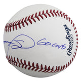 Cubs Sammy Sosa "Go Cubs" Signed Manfred OML Baseball W/ Case JSA Witness