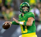 Bo Nix Signed Oregon Ducks Jersey (Beckett) Denver Broncos 2024 1st Round Pick