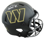 Commanders Magic Johnson Signed STS IV Full Size Speed Rep Helmet W/ Case BAS W