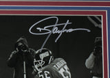 Lawrence Taylor Signed Framed 8x10 Giants Photo Sacking Cunningham Photo JSA