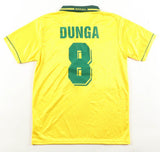 Dunga Signed Brazil National Team Jersey (JSA) 1994 World Cup Champ / Midfielder