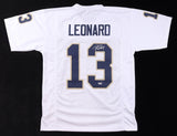 Riley Leonard Signed Notre Dame Fighting Irish Jersey (PSA) 2025 CFP Champ Game
