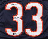 Calvin Thomas Signed Chicago Bears Jersey Inscribed "S.B. XX " (Beckett) R.B.