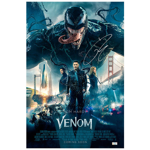 Tom Hardy Autographed 2018 Venom Eddie Brock 16x24 Movie Poster