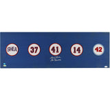 Tom Seaver Signed New York Mets 12x36 Patches Board with "The Franchise" Insc