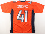 Drew Sanders Signed Denver Broncos Jersey (Beckett) 2023 3rd Rnd Pck/ Linebacker