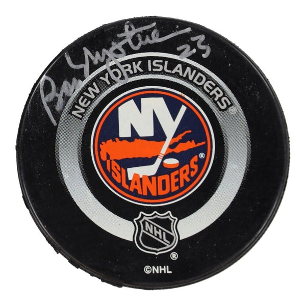 Bob Nystrom Signed New York Islanders Logo Puck (Steiner) 4xStanley Cup Champion