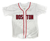 Manny Ramirez Boston Signed White Baseball Jersey Reverse The Curse BAS