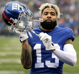 Odell Beckham Jr Signed New York Giants Home Jersey (Beckett) 3xPro Bowl WR