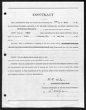 Lynn St. John HOF Signed 1940 Contract Ohio State & Northwestern JSA 198960