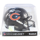 Mike Singletary Autographed/Signed Chicago Bears Mini Helmet Beckett WIT 58587