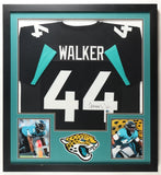Travon Walker Signed Jacksonville Jaguars Custom Framed Jersey Display (Beckett)