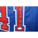 Wes Unsled Autographed/Signed Pro Style Red Jersey JSA 43543