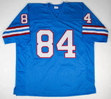 Haywood Jeffires Signed Oilers Powder Blue Jersey (PSA) Houston 3xPro Bowl W.R.