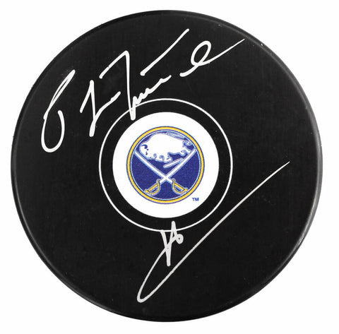 Pat LaFontaine Signed Buffalo Sabres Logo Hockey Puck