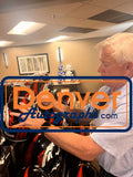 John Elway Autographed Denver Broncos F/S TB Helmet Beckett Witness 55198