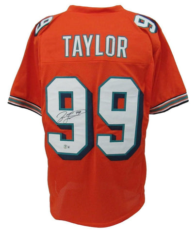 Jason Taylor Signed/Autographed Dolphins Custom Jersey Beckett 159715