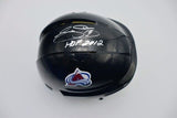 Joe Sakic Autographed Black Colorado Avalanche Mini Helmet Inscribed LSM COA