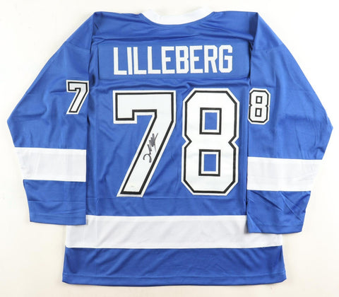 Emil Lilleberg Signed Tampa Bay Lightning Jersey (JSA) Bolts Defenseman