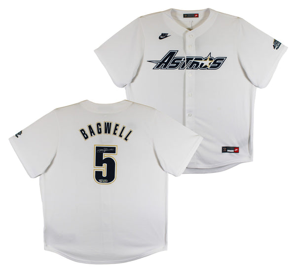 Astros Jeff Bagwell Authentic Signed White Nike CC Jersey Fanatics #ZL88440956