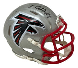 Kyle Pitts Signed Atlanta Falcons Flash Mini Speed Helmet BAS