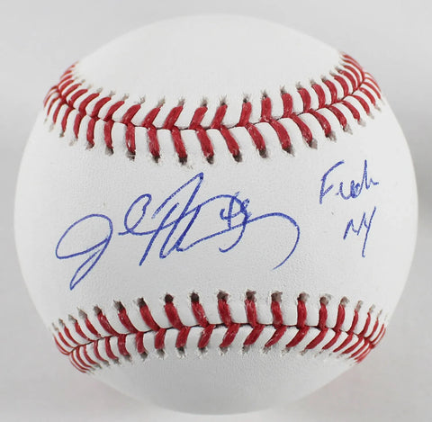 John Rocker Signed Baseball Inscribed "F*ck NY" (JSA COA) Alanta Braves Closer