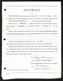 Biggie Munn HOF Michigan State Head Coach Signed/Auto Contract JSA BA199637