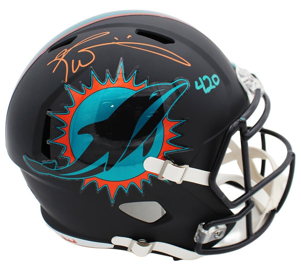 Ricky Williams Signed Miami Dolphins Speed Full Size Rivalries Helmet - 420