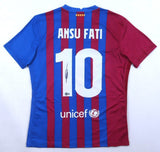 Ansu Fati Signed Barcelona Nike Jersey (Beckett) 2022 World Cup Team / Spain