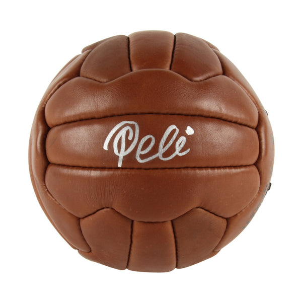 Pele Signed Vintage Soccer Ball with Beckett COA