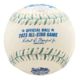 Mookie Betts Dodgers Signed 2023 MLB All-Star Game Baseball w/ Glass Case JSA