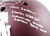 Johnny Manziel Autographed Texas A&M F/S Authentic Helmet Stats - JSA W *Silver