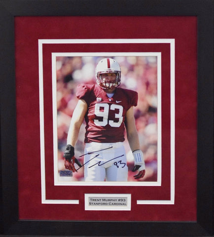 TRENT MURPHY AUTOGRAPHED STANFORD CARDINAL 8x10 FRAMED PHOTO COA