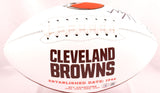 Bernie Kosar Autographed Cleveland Browns Logo Football - Beckett W Hologram
