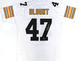 Mel Blount Autographed White Pro Style Jersey - Prova *Silver