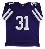 Kansas State D.J. Giddens Authentic Signed Purple Pro Style Jersey BAS Witnessed