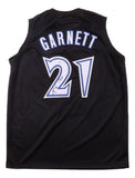Kevin Garnett Minnesota Signed Alternate Black Basketball Jersey JSA QR