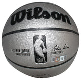 Shaquille O'neal Signed Los Angeles Lakers Silver Basketball Beckett 40875