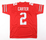 Cris Carter Signed Ohio State Buckeyes Jersey (Beckett) Minnesota Vikings W.R.