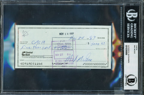 Max McGee Autographed Signed 3x6 Ticket Green Bay Packers Beckett BAS #10266866